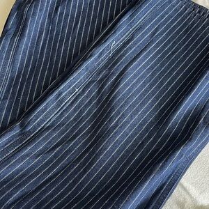 Blue Pinstripe Pants